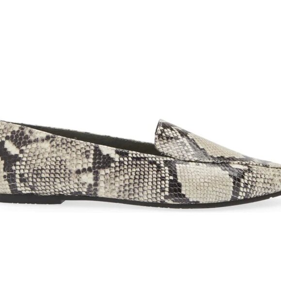 CHOCOLAT BLU Genuine Leather Ace Pointed Toe Flats — 6 US — Embossed Snake - NWT - Picture 8 of 8